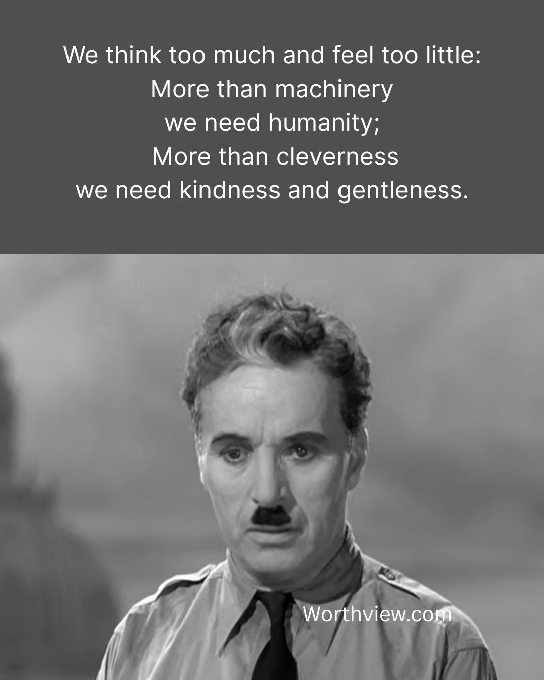 Charlie Chaplin - Final Speech from The Great Dictator movie
