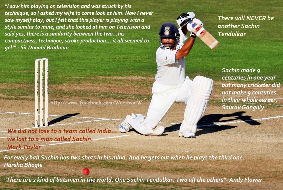 Best Compilation of Quotes on Sachin, The Tendulkar