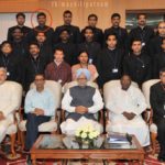 Nikhil Pavan Kalyan with Prime Minister Manmohan Singh