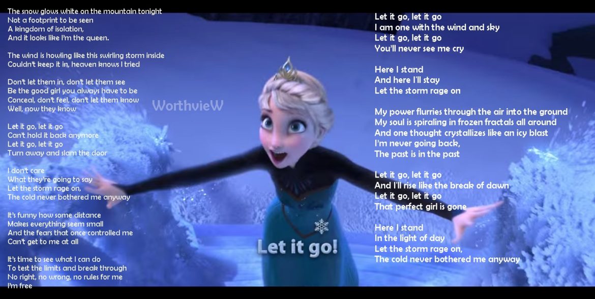 FROZEN – Let It Go song video with lyrics