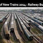 Railway Budget 2014: List of new trains