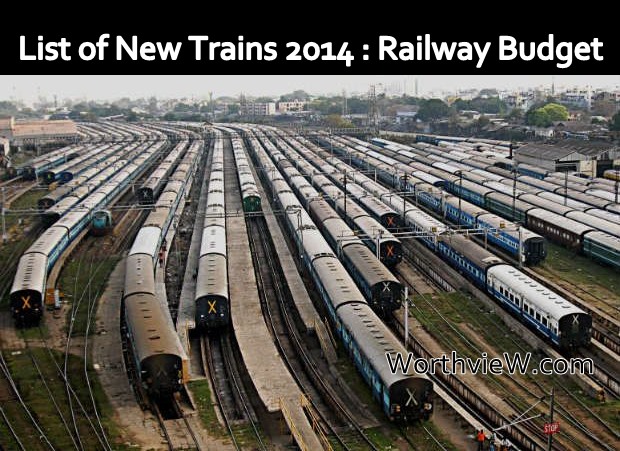 Railway Budget 2014: List of new trains