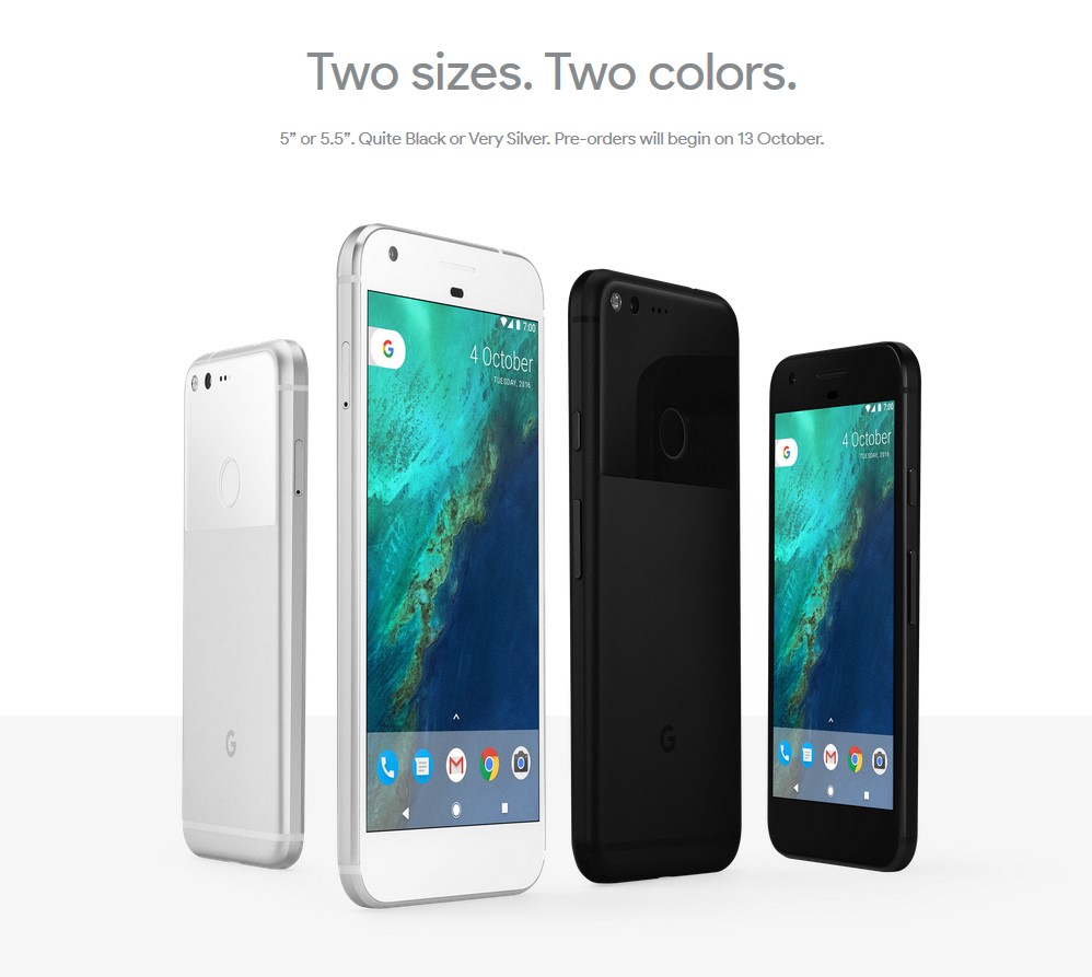 Google Pixel and Pixel XL – Full phone specifications