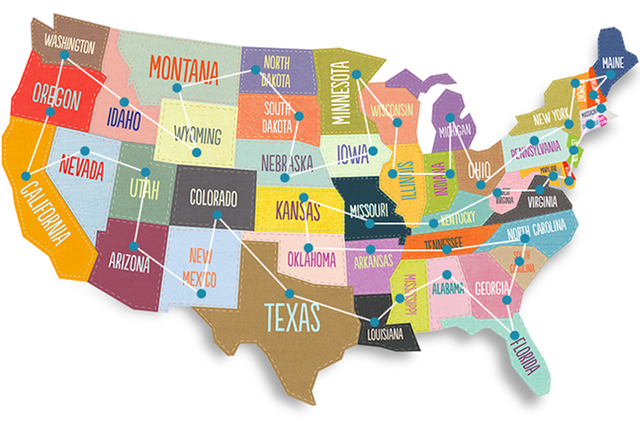 top 10 most popular states to visit