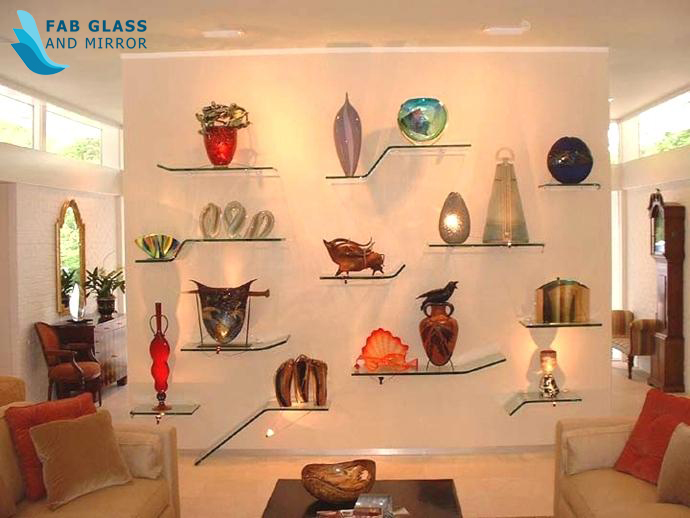 Glass Wall Shelves