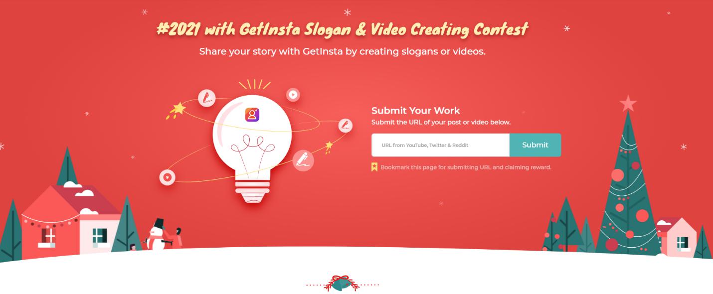 GetInsta – Share your story to win free followers on Instagram and big prizes