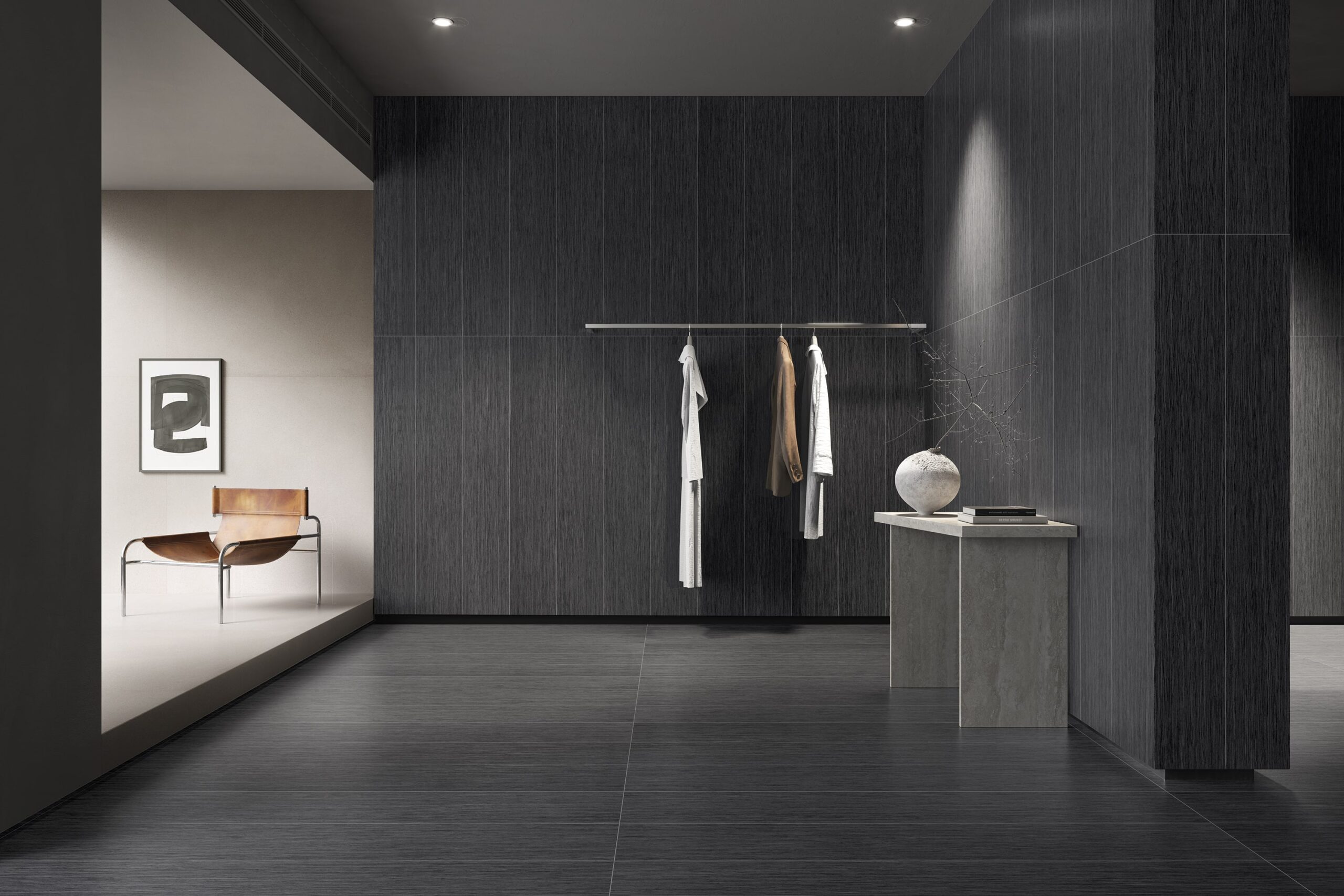 Black Porcelain Stoneware: Enhancing Contemporary Interiors Through Striking Contrast
