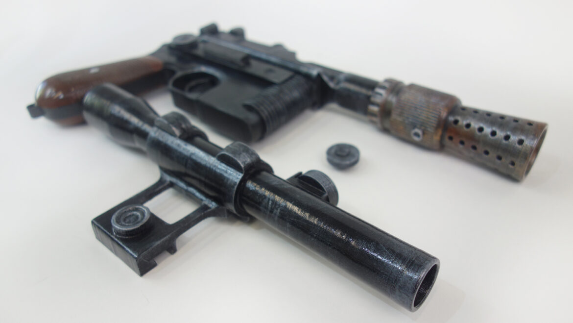 Iconic DL-44 Han Solo Blaster Pistol props