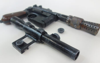 Iconic DL-44 Han Solo blaster pistol props