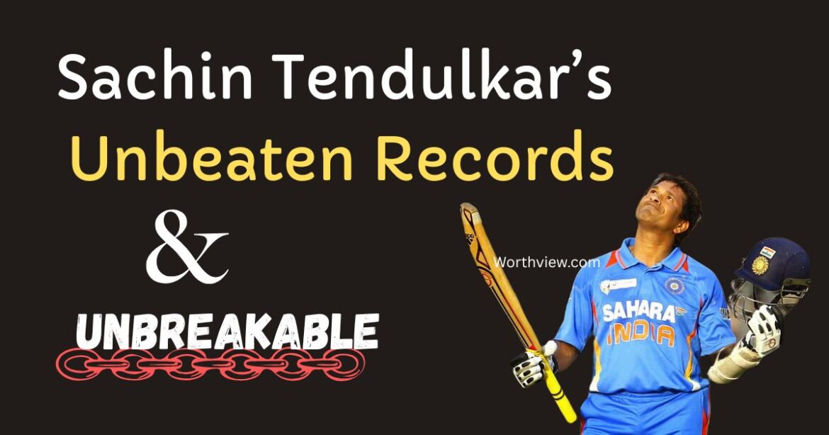 Sachin Tendulkar’s Unbeaten Records – A Birthday Tribute to the Master Blaster