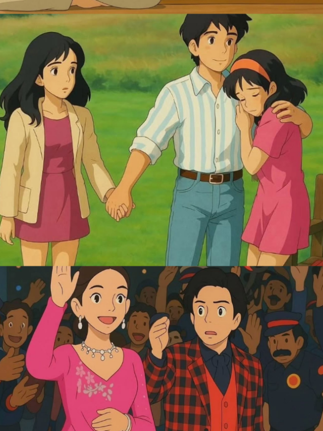 Iconic Bollywood Scenes in Ghibli-Style