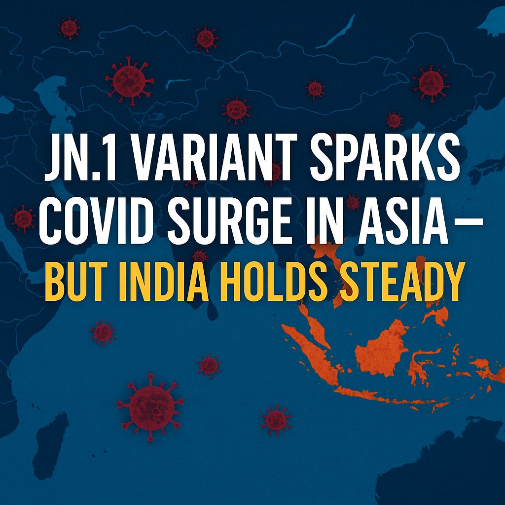 COVID-19 Update May 2025: JN.1 Variant Spreads in Asia, Mild Impact in India