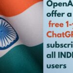 OpenAI Offers 1-Year Free ChatGPT Go Access in India