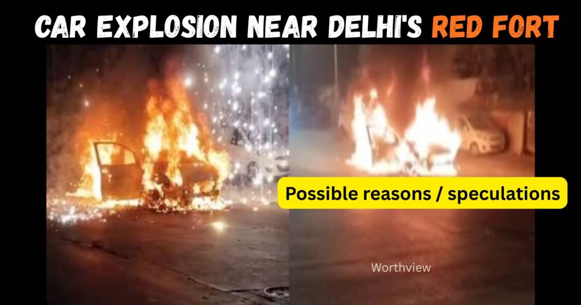Car Blast Near Delhi’s Red Fort Sparks Panic, Investigation Underway
