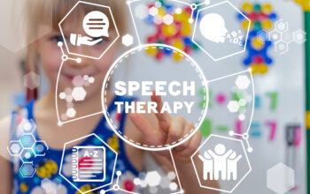 Concept of speech therapy.