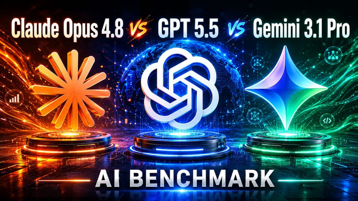 Benchmark Battle: Claude Opus 4.8 vs GPT-5.5 vs Gemini 3.1 Pro — Who Leads the AI Frontier?