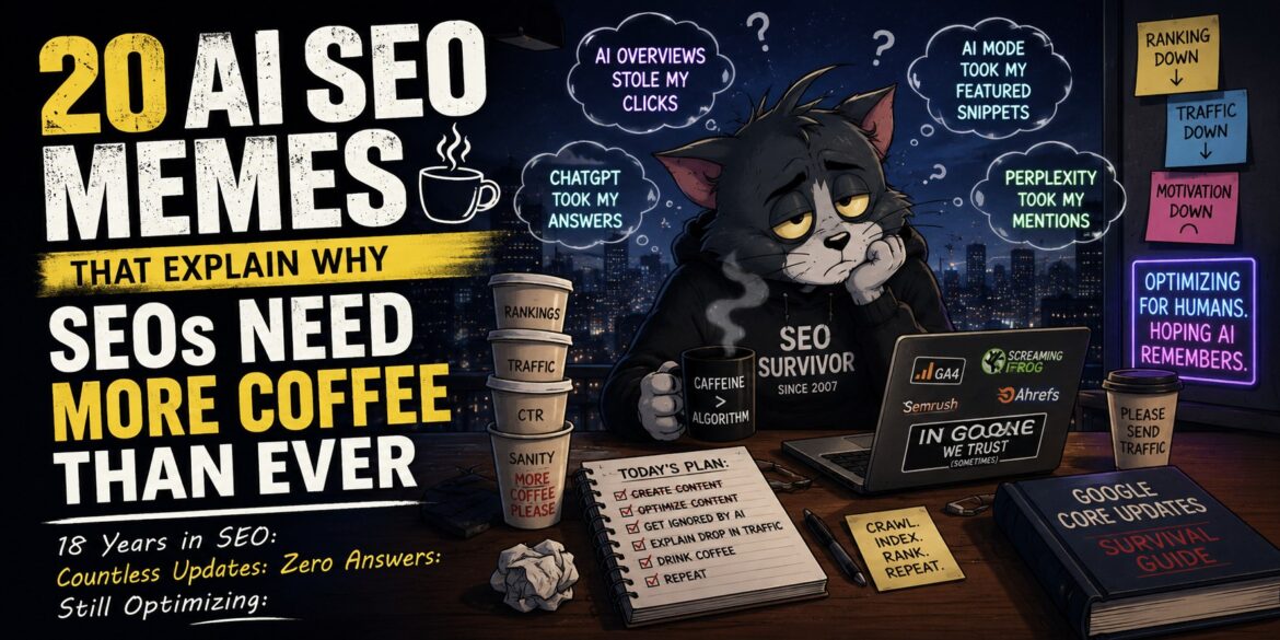 20 AI SEO Memes That Explain Why SEOs Need More Coffee Than Ever
