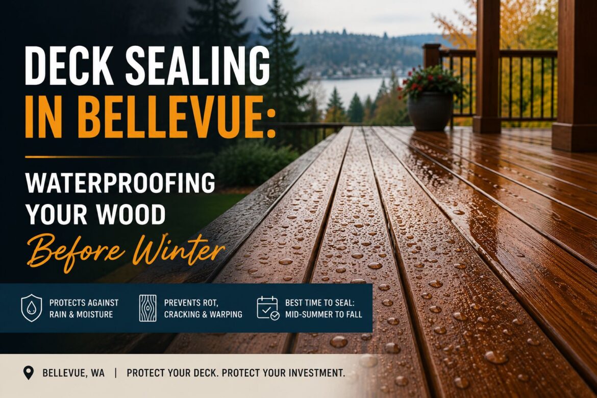 Deck Sealing in Bellevue: Waterproofing Your Wood Before Winter