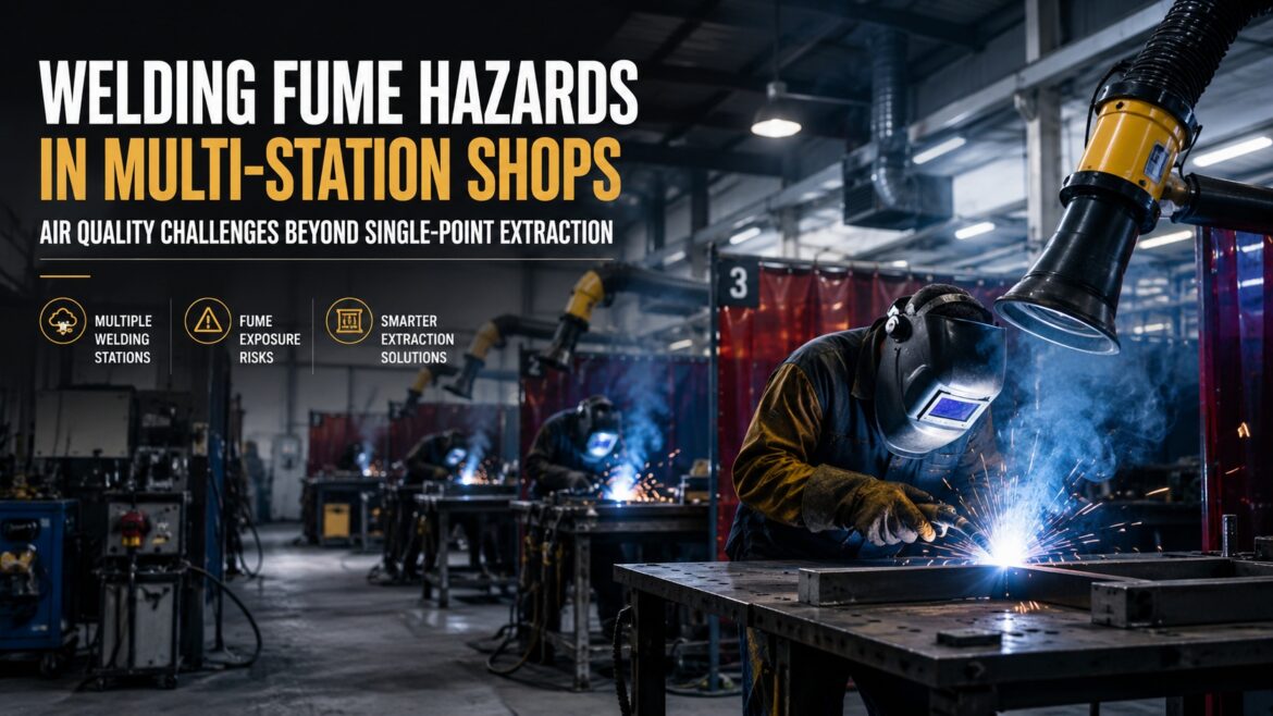 Welding Fume Hazards in Multi-Station Shops: Air Quality Challenges Beyond Single-Point Extraction