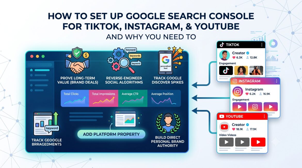 How to Set Up Google Search Console for TikTok, Instagram, and YouTube (And the Benefits)