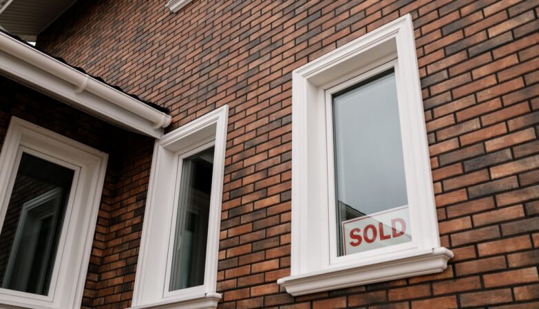 sign in the window