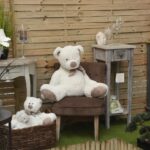 Teddy bear sitting on the table