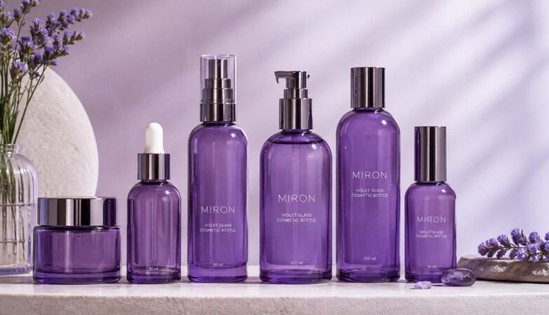 Violet bottles