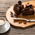 cappuccino and a fudgy brownie
