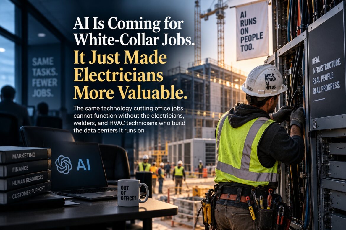 AI Is Coming for White-Collar Jobs. It Just Made Electricians More Valuable