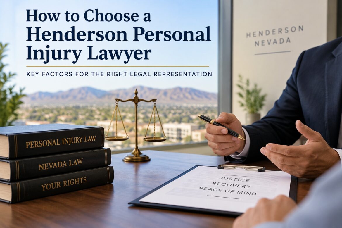 Personal Injury Law: Essential Considerations for Selecting a Henderson Personal Injury Lawyer
