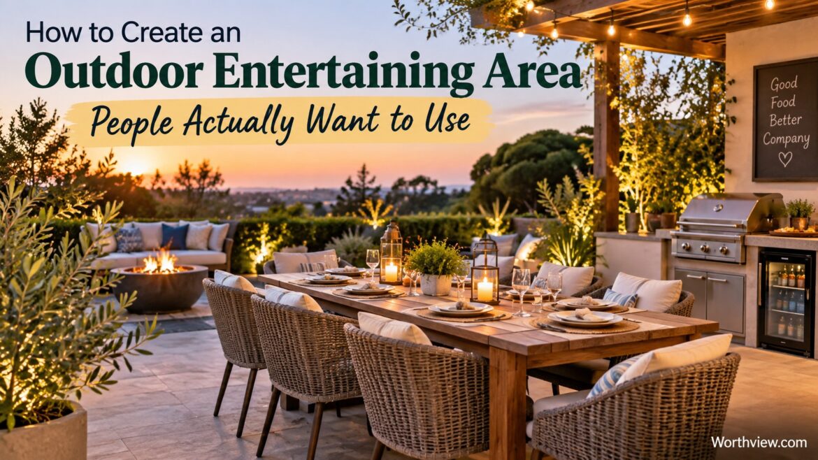 How to Create an Outdoor Entertaining Area People Actually Want to Use