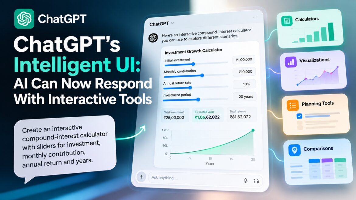 ChatGPT’s Intelligent UI: AI Can Now Respond With Interactive Tools