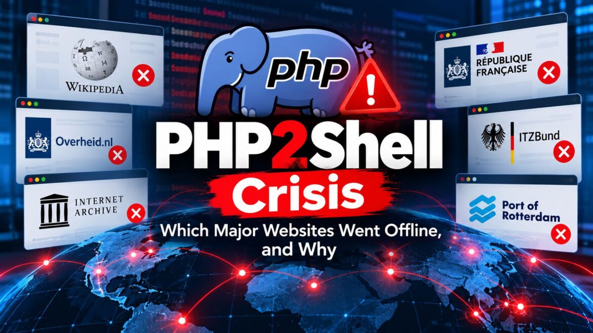 PHP2Shell Crisis: Which Major Websites Went Offline, and Why